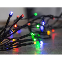 Reťaz Ceibo, 96 LED multicolor, 8 funkcií, časovač, exteriér