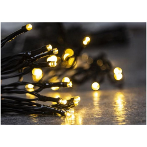Reťaz Ceibo, 96 LED teplá biela, 8 funkcií, časovač, exteriér