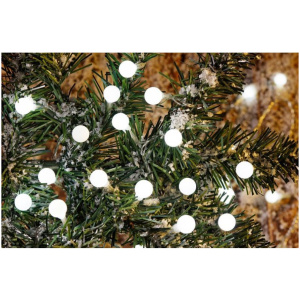 Reťaz Cherry Balls, 100 LED studená biela