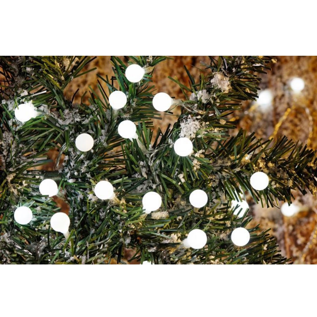 Reťaz Cherry Balls, 100 LED studená biela