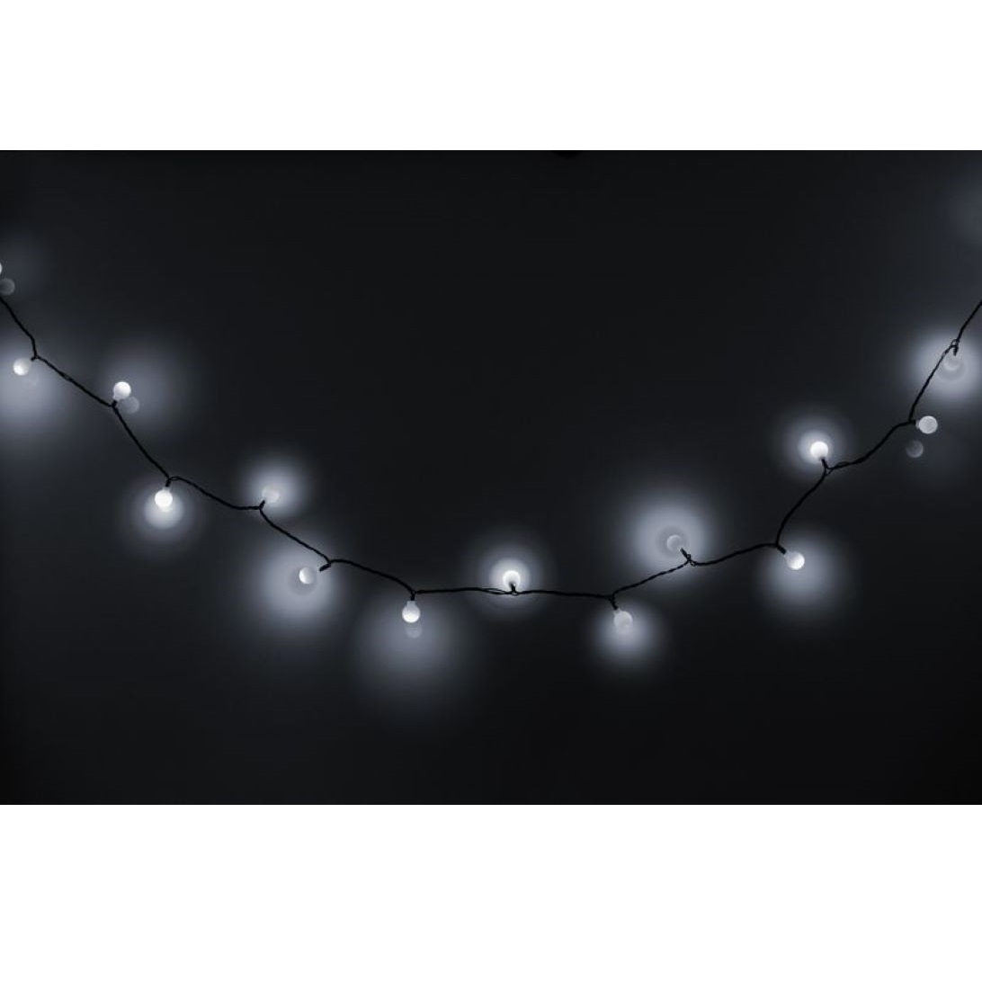 Reťaz Cherry Balls, 100 LED studená biela