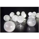 Reťaz Cottonball, White, 16 LED studená biela