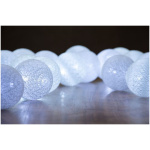 Reťaz Cottonball, White, 16 LED studená biela