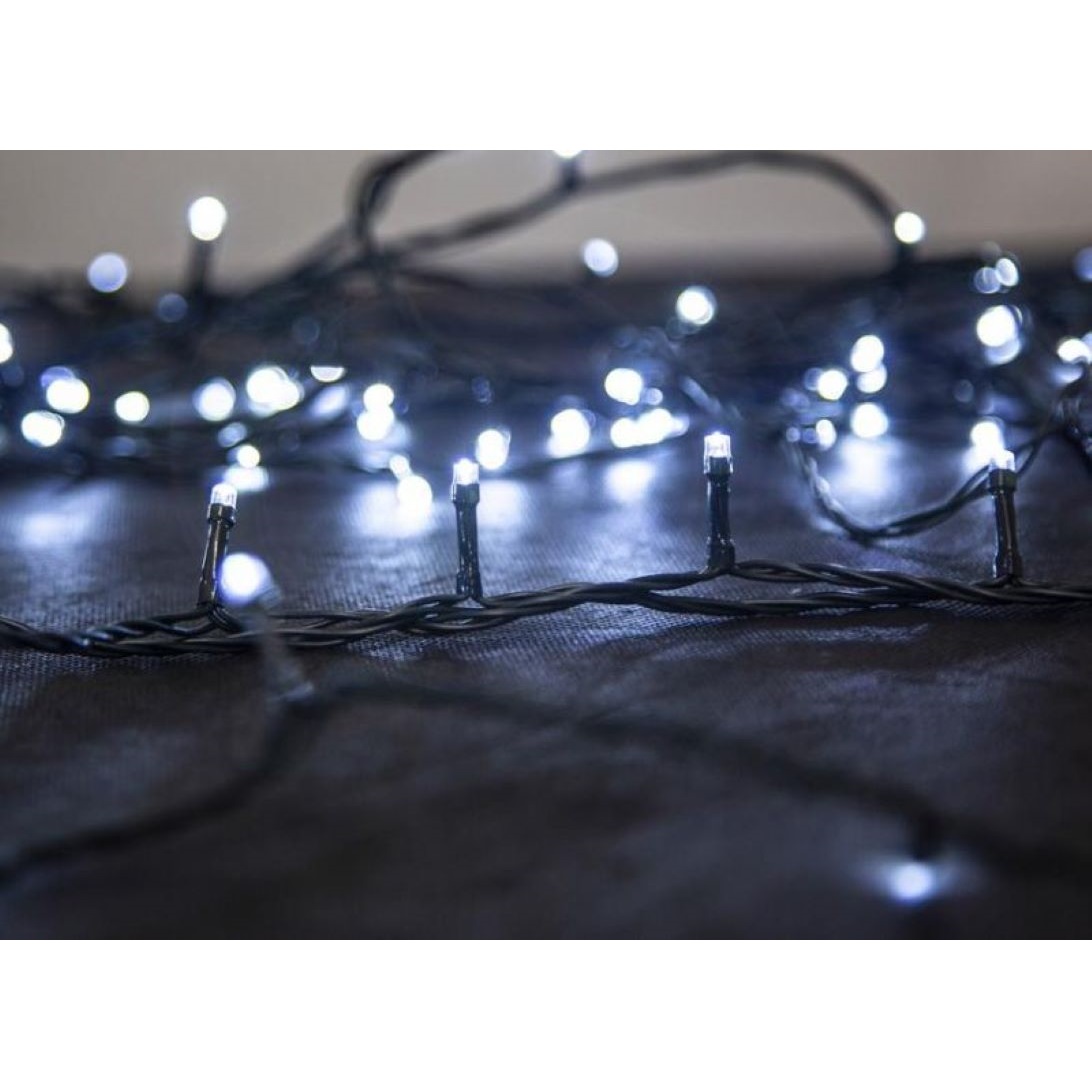 Reťaz Errai, 320 LED studená biela,8 funkcií,