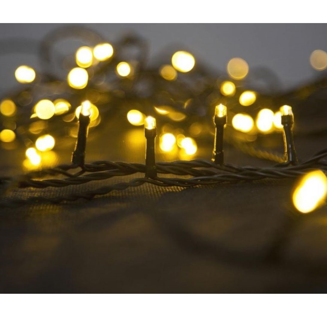 Reťaz Errai, 560 LED teplá biela,8 funkcií,