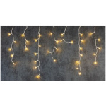 Reťaz Icicle, 200 LED teplá biela, časovač
