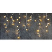 Reťaz Icicle, 200 LED teplá biela, časovač