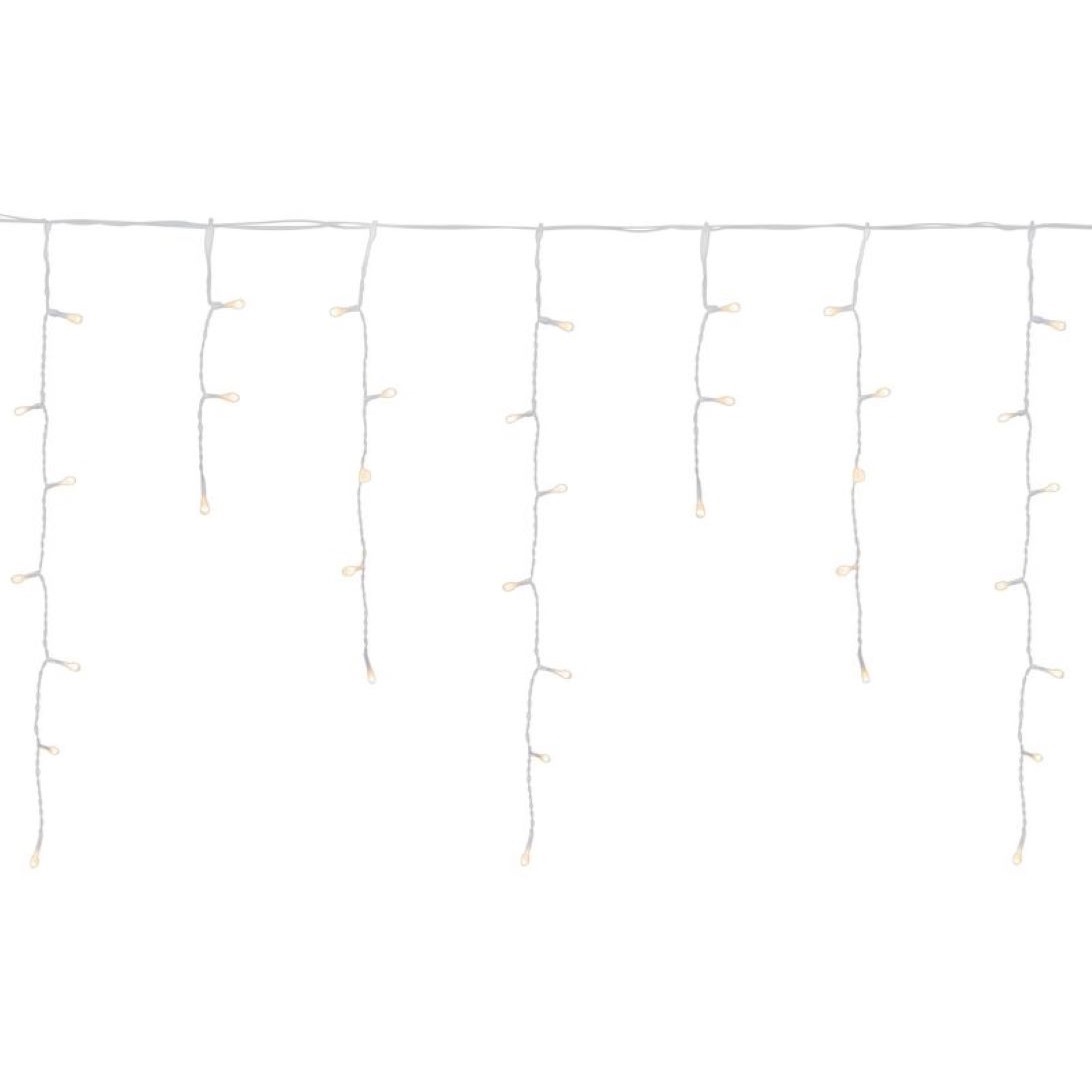 Reťaz Icicle, 360 LED teplá biela, časovač