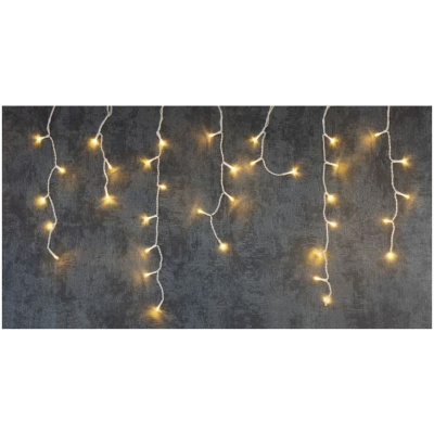 Reťaz Icicle, 360 LED teplá biela, časovač
