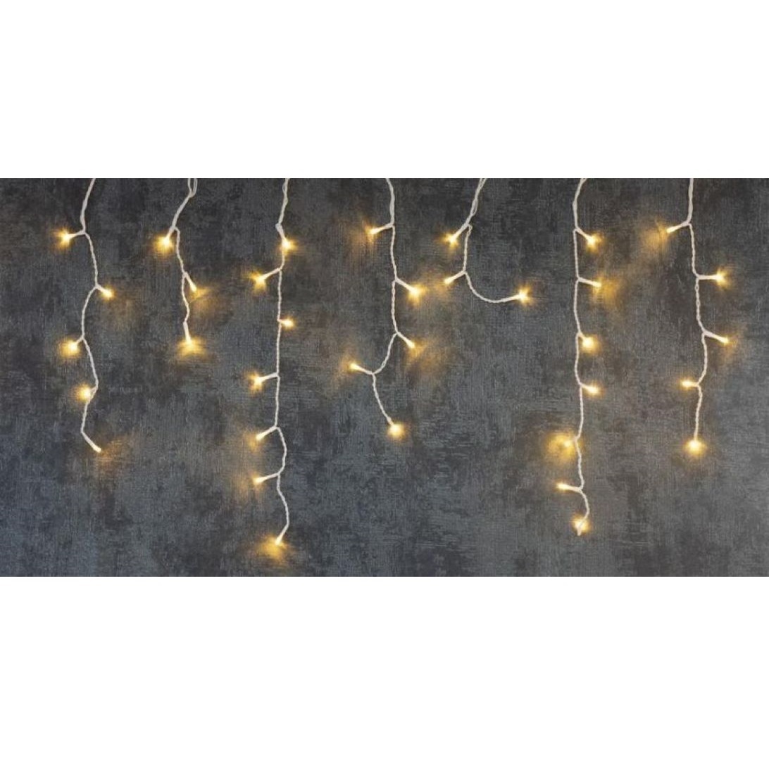 Reťaz Icicle, 360 LED teplá biela, časovač