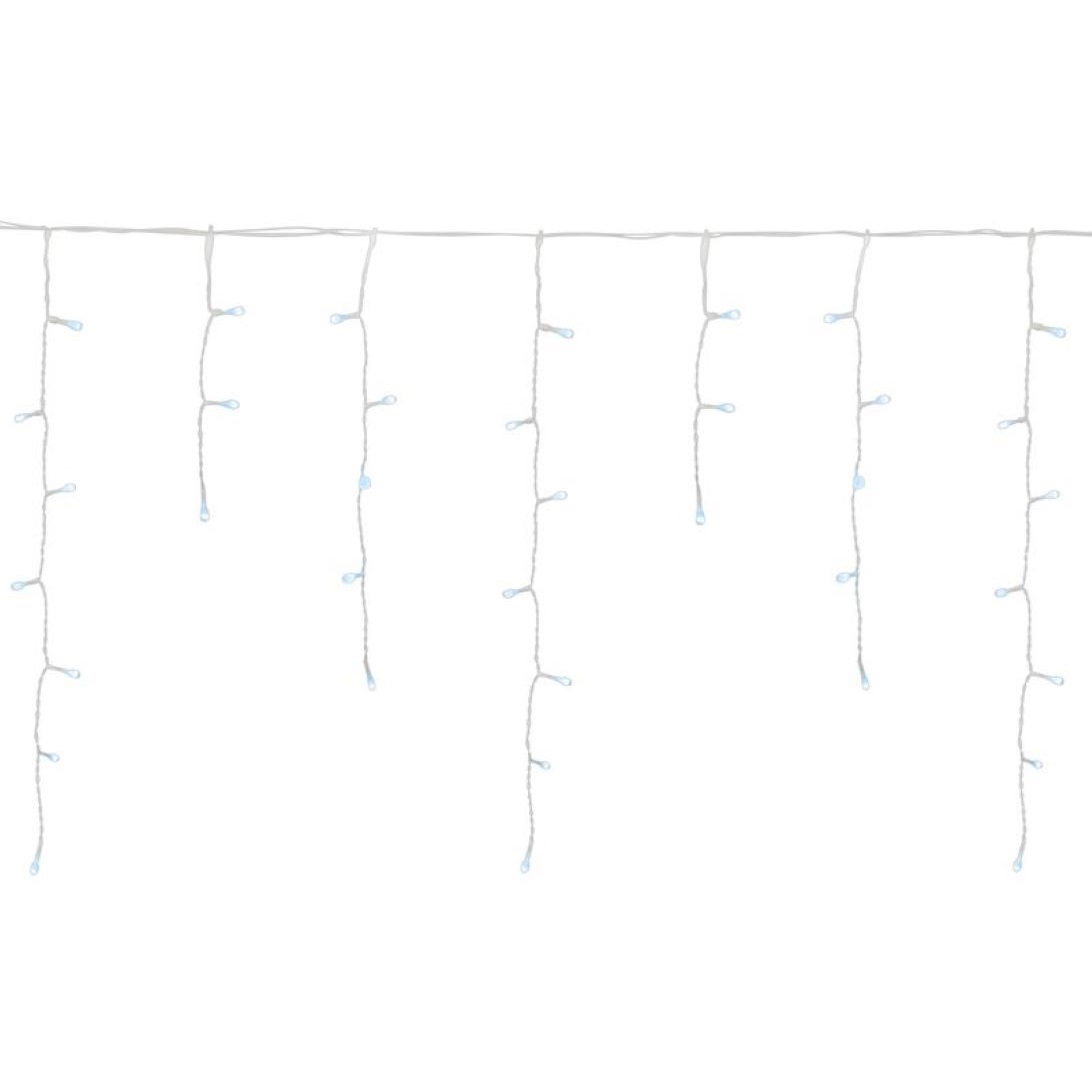 Reťaz Icicle, 480 LED studená biela, časovač