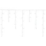 Reťaz Icicle, 800 LED studená biela, časovač