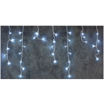 Reťaz Icicle, 800 LED studená biela, časovač