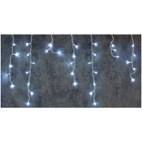 Reťaz Icicle, 800 LED studená biela, časovač