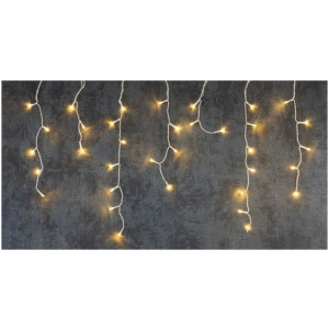 Reťaz Icicle, 800 LED teplá biela, časovač