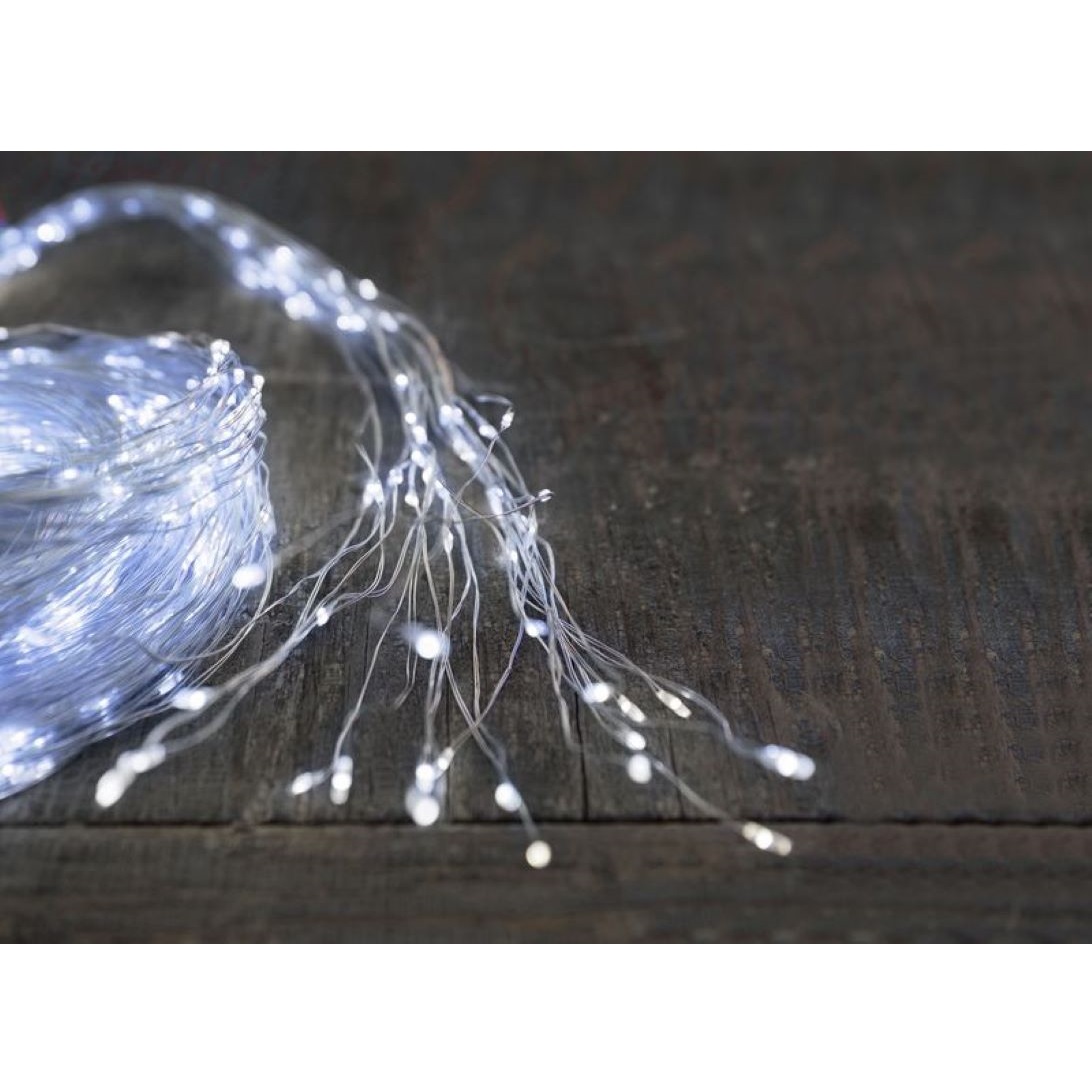 Reťaz Twisted Stars 360S, LED studená biela, 3m x 12 reťazcov