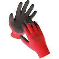 Rukavice HS-04-012 polyester, latex, veľ. 10