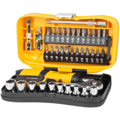 Sada náradia Strend Pro WT549, 39 dielna, bity, hlavice a 1/4″ račňa