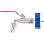 Sada ventil 1″ + redukcia 60 mm + výpust 5/4″, na IBC nádrž