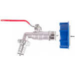 Sada ventil 1/2″ + redukcia 60 mm + výpust 3/4″, na IBC nádrž