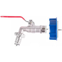 Sada ventil 1/2″ + redukcia 60 mm + výpust 3/4″, na IBC nádrž