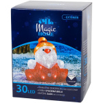 Santa klaus, 30 LED, časovač,exteriér