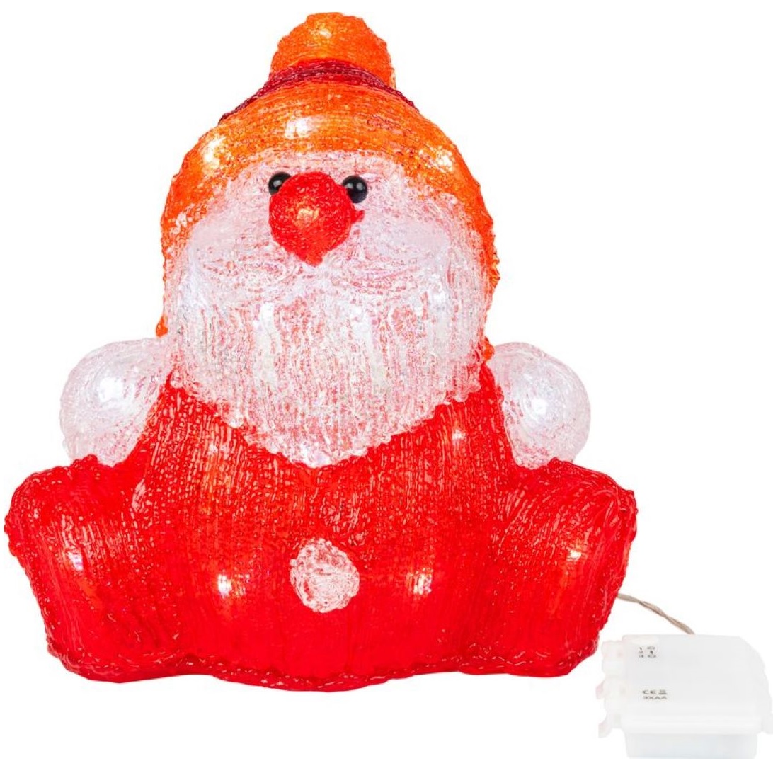 Santa klaus, 30 LED, časovač,exteriér