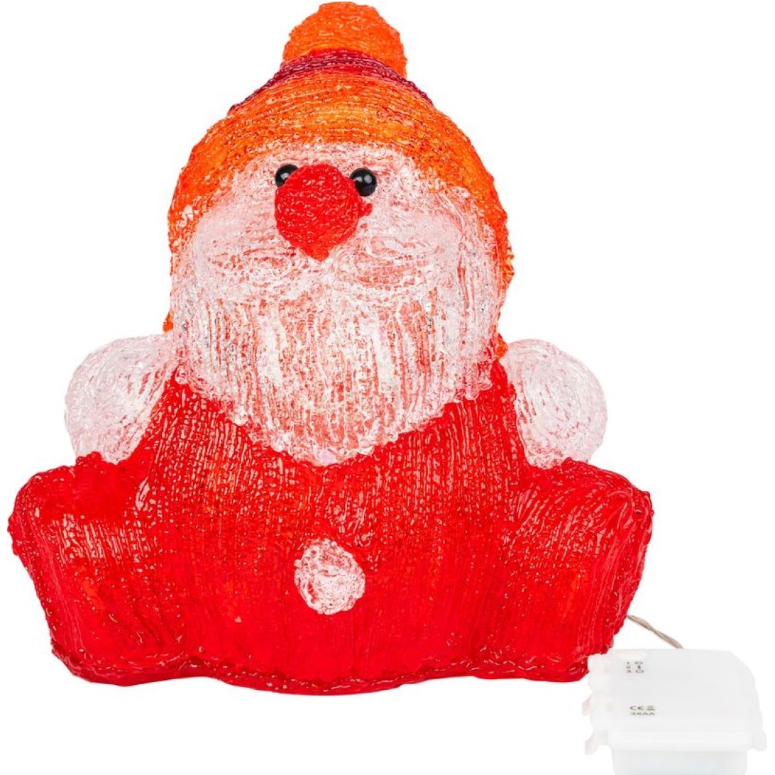 Santa klaus, 30 LED, časovač,exteriér