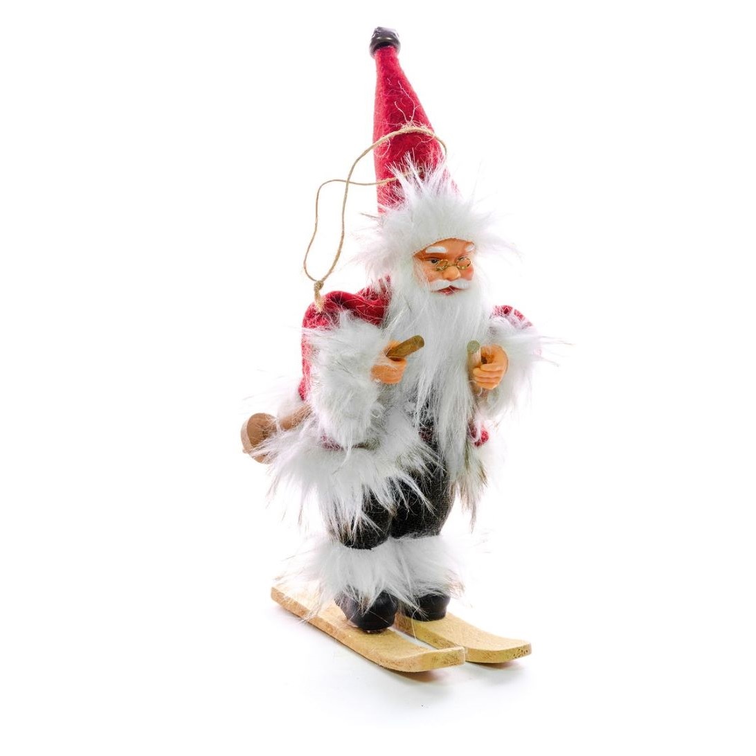 Santa na lyžiach, 18 cm