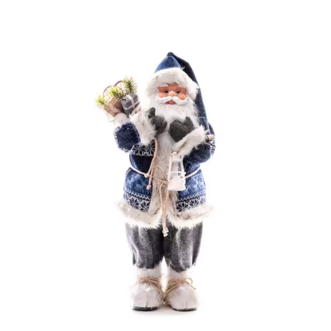 Santa s batohom a lampášom, 60 cm