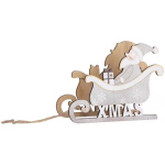 Santa v saniach