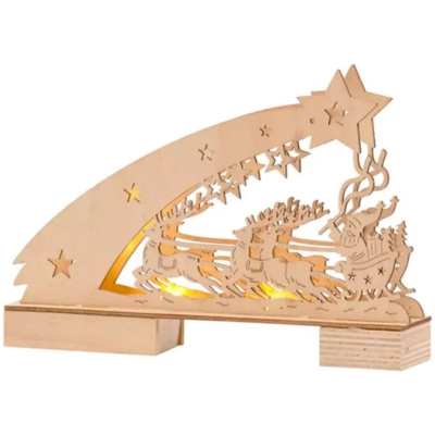 Servitník so Santom, 5 LED