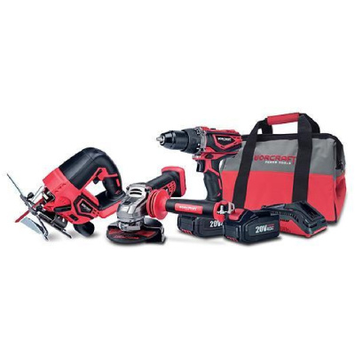 Set Worcraft 03, S20Li (píla, uhlová brúska, skrutkovač, nabíjačka, 2x accu + brašňa)