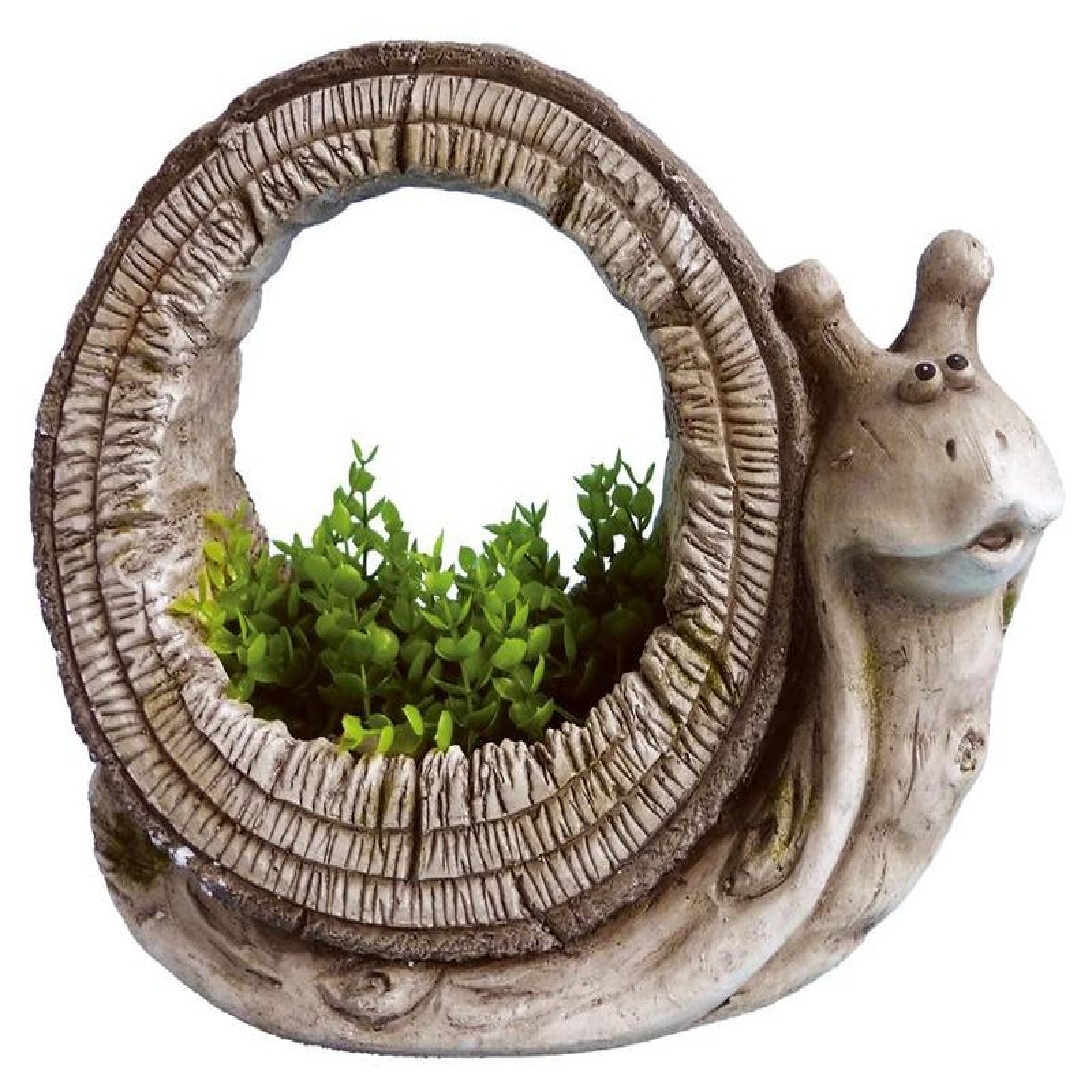 Slimák, kvetináč, magnesia, 37x16x29 cm
