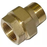 Šróbenie priame 1/2″ MF, Mosadz