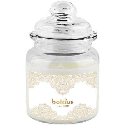 Sviečka Bolsius Zlatá čipka, Big Jar, vianočná, vanilka