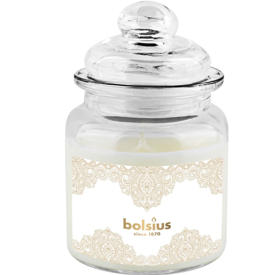 Sviečka Bolsius Zlatá čipka, Big Jar, vianočná, vanilka