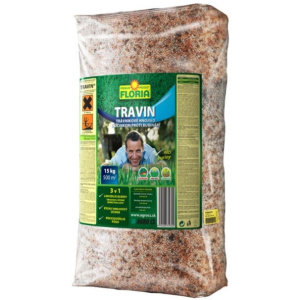 TRAVIN Trávnikové hnojivo s účinkom proti burinám 3v1 15kg