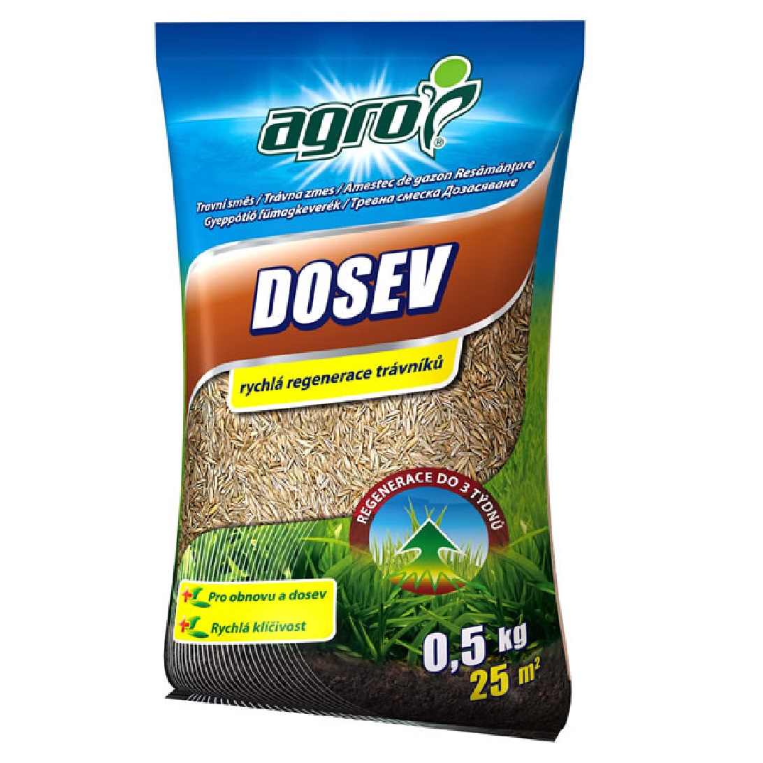 Trávna zmes DOSEV 0,5 kg AGRO