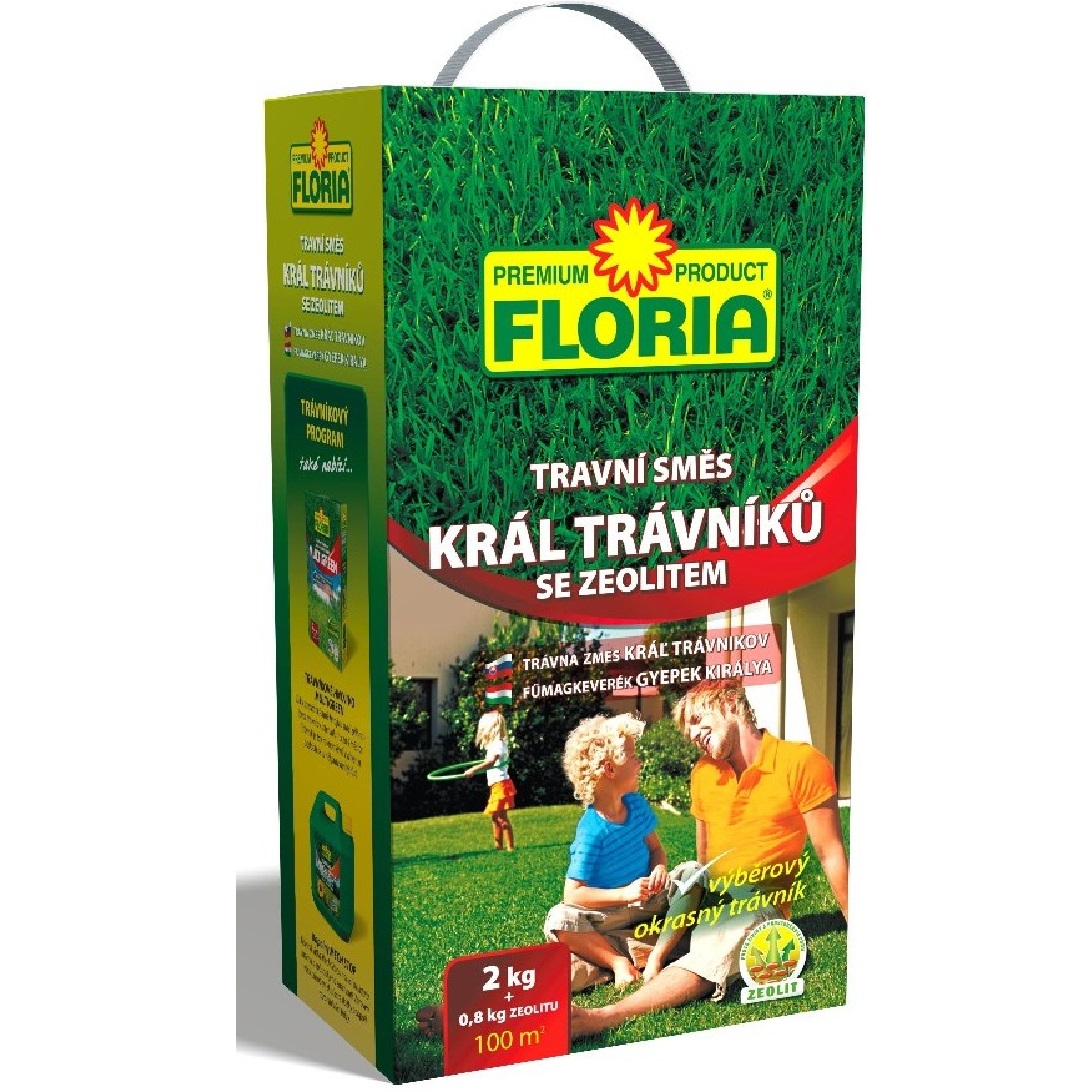 Trávna zmes Kráľ trávnikov 2 kg + zeolit 800 g