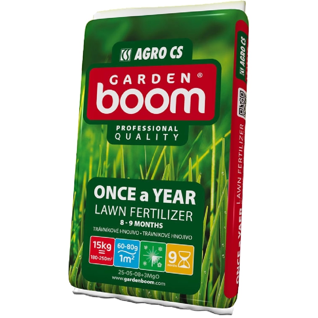 Trávnikové hnojivo Garden Boom – Once a Year