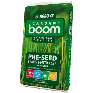 Trávnikové hnojivo Garden Boom – Pre-seed