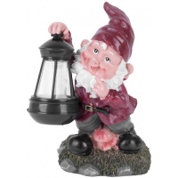 Trpaslík solárny, keramika, 1 LED