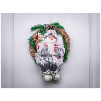 Veniec Santa sediaci vo venci, 30 cm