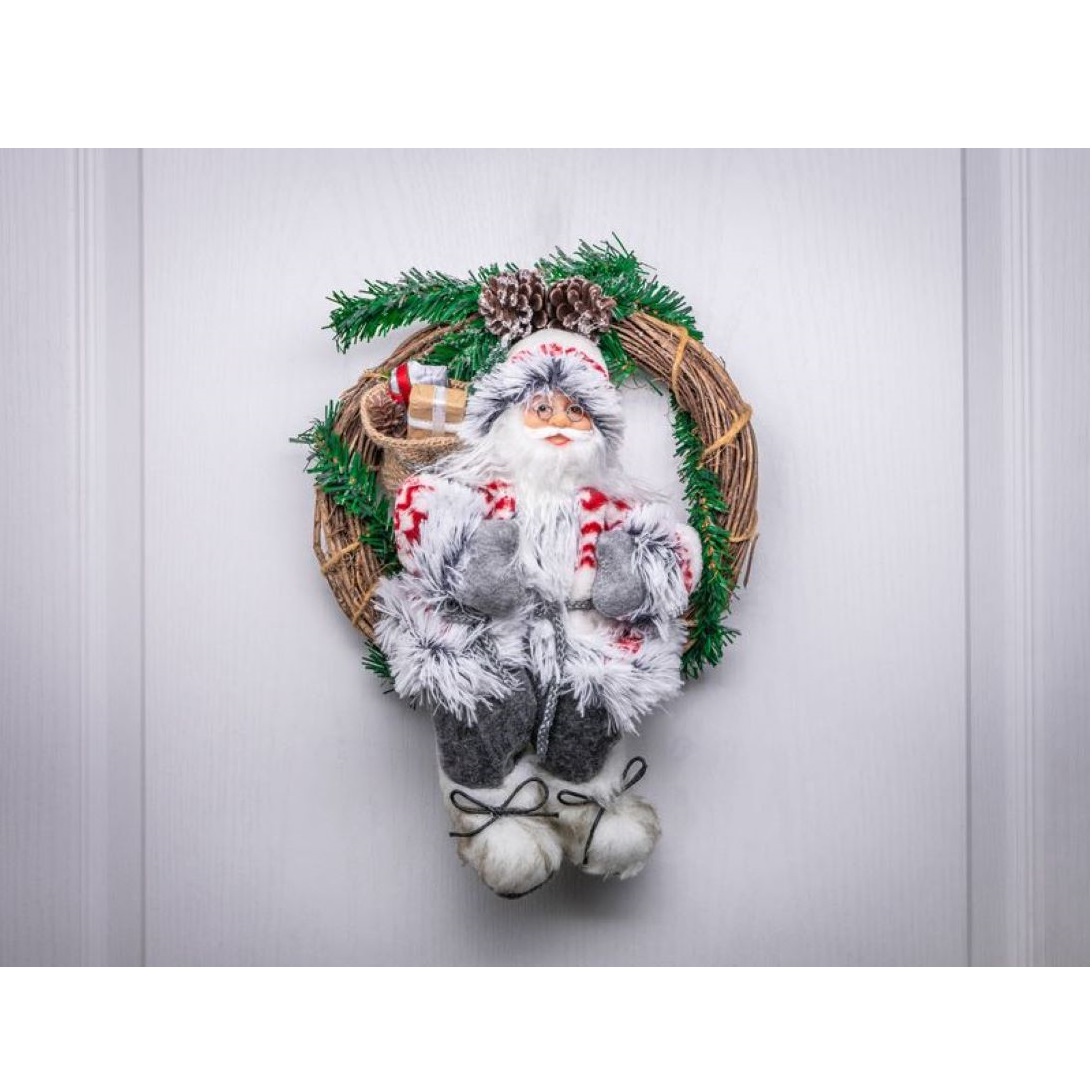 Veniec Santa sediaci vo venci, 30 cm