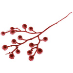 Vetvička GliBerries. červená, 28 cm, bal. 6 ks