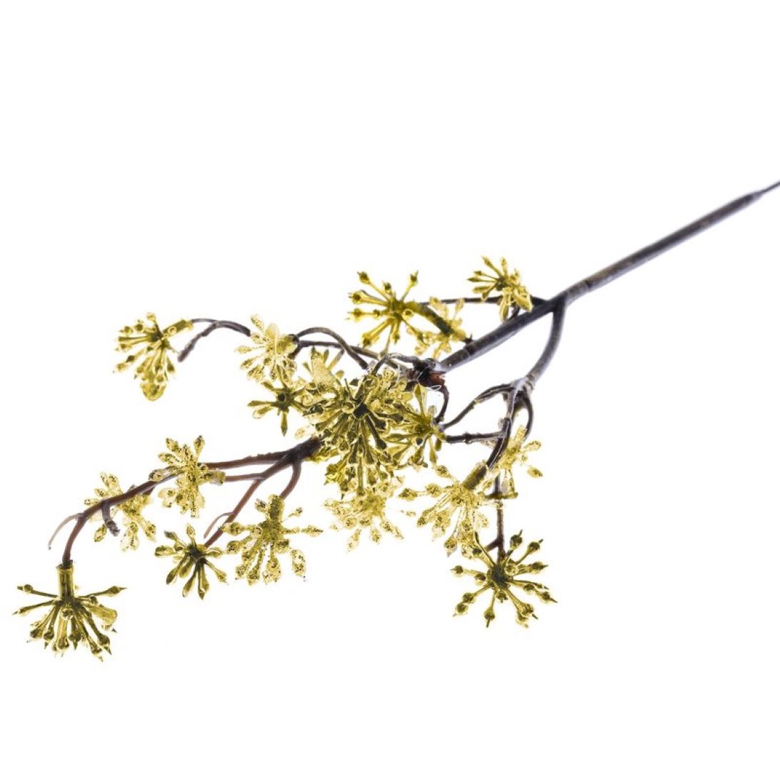 Vetvička Sedum.Gold, zlatá, 14×30 cm, bal. 3 ks