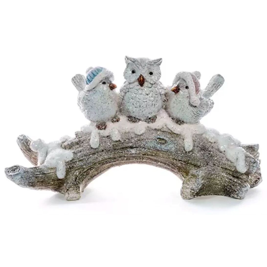 Vtáčiky na konári, polyresin, 31×9,5×16,5 cm