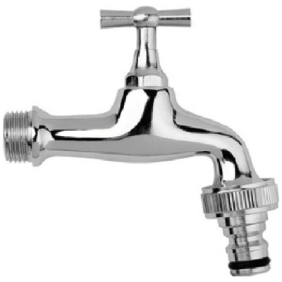 Záhradný ventil guľový 1/2″ chróm s had. prípojkou