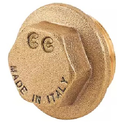 Zátka 1″ mosadz